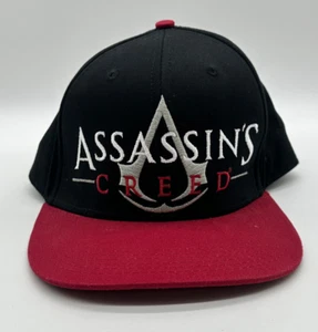 Assassin's Creed Baseball Cap Mens Black Snapback Hat Logo Patch Video Game Gear - Picture 1 of 4