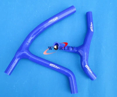 Manguera de radiador de silicona para KAWASAKI KX450F KXF450 Y 2006 2007 2008 AZUL Foto 1 de 4