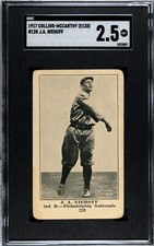 1917 Collins-McCarthy (E135) #128 J.A. Niehoff SGC 2.5 GD+ Philadelphia Phillies