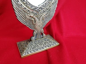 Miroir Psyché en Bronze , Empire , Aigle à deux Têtes Ancien XIXème - Imagen 1 de 7