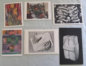 Seis tarjetas y postales de arte vintage - Galería Nacional y PMA - Escher/Brancusi - Imagen 1 de 15