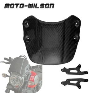 2016-2019 For YAMAHA XSR900 Carbon Fiber Front Windshield Windscreen Protecation - Picture 1 of 10