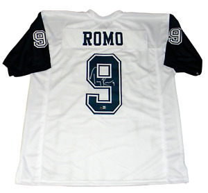 TONY ROMO AUTOGRAPHED SIGNED DALLAS COWBOYS #9 COLOR RUSH JERSEY BECKETT