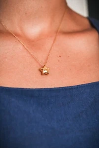 Dainty Star Pendant Necklace, Necklace For Women, Womens Necklace, Gift for her, - Picture 1 of 8