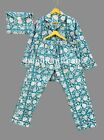 Cotton Pjama Set For Women's Night Wear Long Sleeves Higth Waist Night Suit Pjs