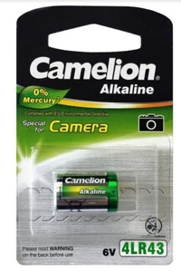 Pile batterie 4LR43 Camelion alcaline 0% mercure 6V pour photo camera PX27 4AG12 - Zdjęcie 1 z 1