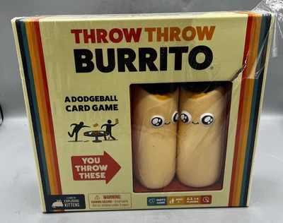 Throw Throw Burrito by Exploding Kittens Dodgeball Card Game NEW Damaged Box - Image 1 of 4