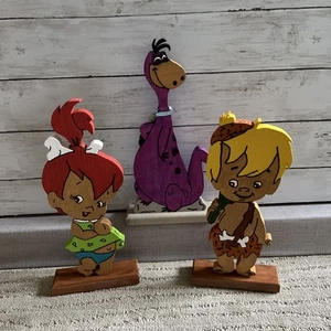 Painted Wooden Homemade Inspired by Flintstone Characters - Picture 1 of 9