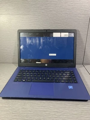 HP Stream 14-cb171wm Laptop Blue 14.0" LCD Screen Wi-Fi Intel Celeron For Parts - Image 1 of 4