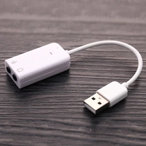 USB Sound Card Virtual 7.1 3D External USB Audio Adapter USB To Jack 3. GF .t2 - Picture 1 of 12