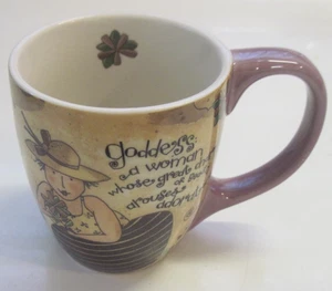 LANG- GODDESS Ceramic Coffee Mug Cup Art by Karen H. Good 2010 - Picture 1 of 7