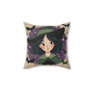 Halloween Hexe Dekokissen und Bezug Spooky Home Decor Akzentkissen - Bild 1 von 13