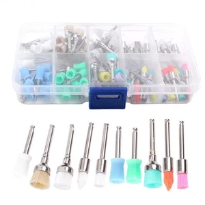 100 PCS 10 Mixed Dental Disposable Prophy Brush Cup Polishing Polisher uk - Picture 1 of 9