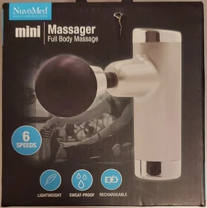 NuvoMed Mini Massager Full Body Massage 6 Speed, Rechargeable NIB  (E1)  (G1) - Picture 1 of 2