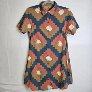 Vestido Roark Bless Up, Tela Perforada, Bolsillos, Patrón Costa, Para Mujer Talla XS - Imagen 1 de 7