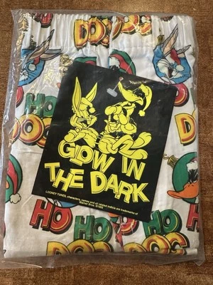 Nuevo de Lote Antiguo Años 90 Looney Tunes Brilla en la Oscuridad Boxer Shorts Juveniles Grandes NUEVO Foto 1 de 4