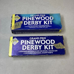 Vintage 1980’s Cub Scout Grand Prix Pinewood Derby Kit Lot Of 2  1 Is Opened - Picture 1 of 7