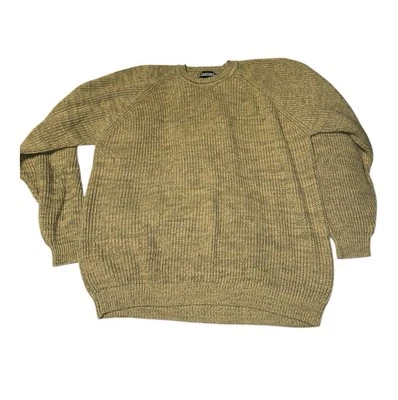 Vintage Jantzen Sweater Mens L Cable Knit Pullover Brown Earth Fall Chunky Baggy - Image 1 of 3