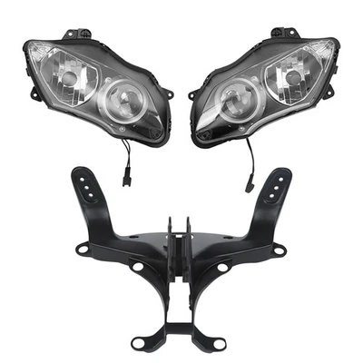 Conjunto de lámpara de faro carenado superior soporte de soporte apto para Yamaha YZF-R1 07-08 Foto 1 de 4