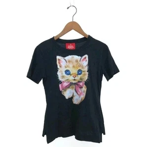 Vivienne Westwood RED LABEL Precious Kitty Round Hem Loose T-Shirt black 02 - Bild 1 von 7