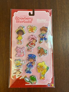 New Strawberry Shortcake Shaker Confetti Stickers Puffy Liquid Wildbrain Vintage - Picture 1 of 1