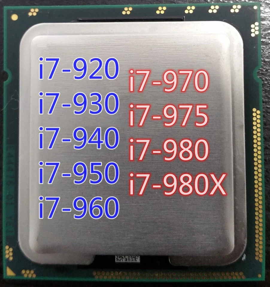 Intel Core i7-920 i7-930 i7-940 i7-950 i7-960 i7-970 i7-975 i7-980 i7-980X CPU - Bild 1 von 1