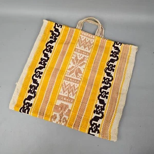 Bolso de compras vintage retro de yute mercado 15" x 16" - Imagen 1 de 11