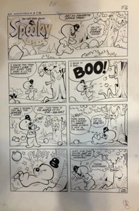 Casper The Ghost - Tira original de 7 paneles Sunday - Imagen 1 de 1