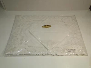 4 OREM Battenburg Lace Placemats & Four Napkin Set New in Package NOS - Picture 1 of 4