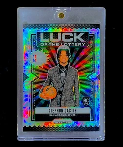 STEPHON CASTLE ROOKIE PLATA PRIZM REFRACTOR RARO HOLO SP INSERTO - ESPOLONES - Imagen 1 de 2