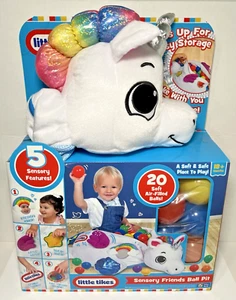 Little Tikes Unicorn Sensory Friends Ball Pit 5 características sensoriales y 20 bolas - Imagen 1 de 3