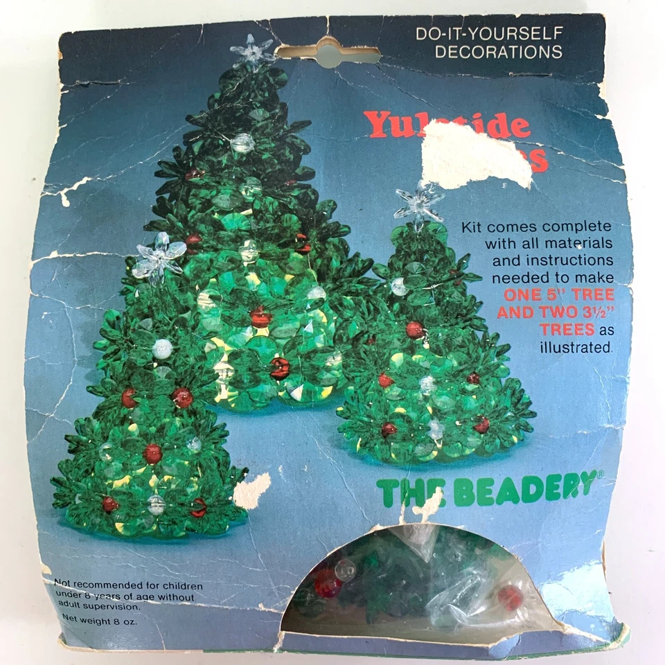 Holiday Time Christmas Ornament Kit Yuletide Trees Makes 3 Ornaments The Beadery