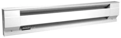 White 30" 500 Watt 240V Electric Baseboard Heater Bedroom Convection Warmer - Image 1 of 3