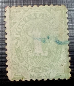🔹AUSTRALIA - NSW - POSTAGE DUE - 1891 - ONE PENNY - GREEN - QUEEN VICTORIA - Picture 1 of 1