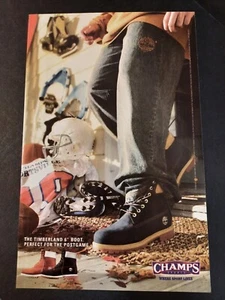 TIMBERLAND 6" BOOT Footwear Teen Football Art ~ Vintage Comic Page PRINT AD 2003 - Picture 1 of 1