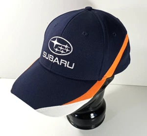 Gorra ajustable para coche de rally Subaru STI azul marino para hombre azul marino naranja blanco - Imagen 1 de 10