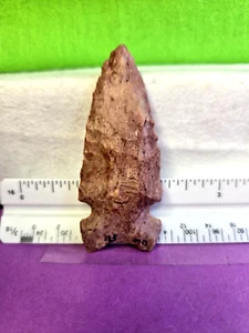 Artifact Super fine Graham cave point made of red chert from Pettis co Mo. - Picture 1 of 5