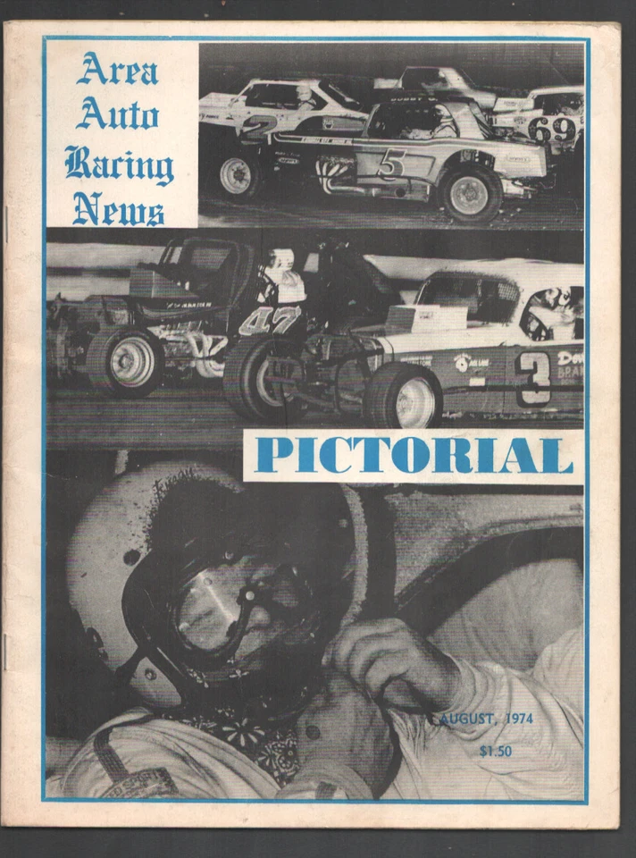 Sports Pub: Area Auto Racing News Pictorial 8/1974-Recap of the 1977 season-a... - Image 1 of 1