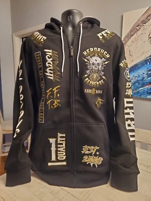 Headrush NUEVO Con Etiquetas Sudadera con Capucha Negra 3XL Foto 1 de 4