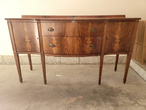 Gorgeous Antique Brown Mahogany Sideboard 1920s/1930s Cover