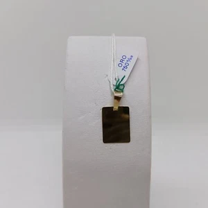 Colgante Medalla Placa En Oro Amarillo 18KT 1,1 GR. (6788) Para Grabar - Imagen 1 de 9