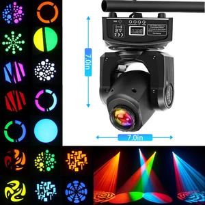 120W Beam Moving Head Stage Black Light RGBW LED DMX512 8GOBO Disco DJ Bar Light - Picture 1 of 13