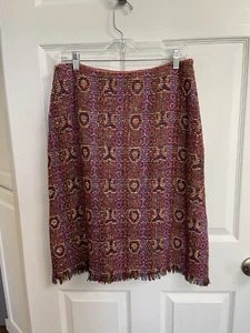 Vintage Robert Clarence Saks 5th ave Potpourri Collection Woven Skirt Size 10 - Picture 1 of 5