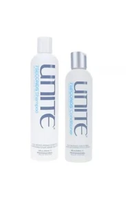 UNITE Hair 7 Seconds Shampoo e Balsamo RIPRISTINA IL DANNEGGIATO Confezione Combo - Foto 1 di 1