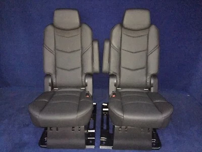 Cadillac Escalade 2020 2019 2018 2017 ESV segunda fila asientos negro azabache plegable calefacción Foto 1 de 4