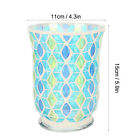 Mosaic Candle Holder Handcrafted Glass Candle Holder Tealight Candle Holder Blw