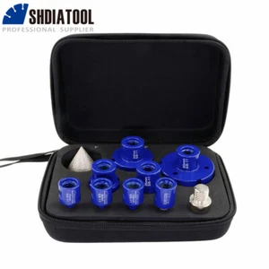 Diamond Drilling Bit Hole Saw Set for Ceramic Tile Marble 10pcs Angle Grinder - Picture 1 of 15