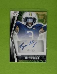 2022 Sage Football Tre Swilling Auto Georgia Tech University #A-TS - Picture 1 of 2