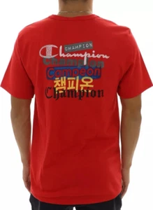 Champion Heritage T-shirt Red Unisex Size XXXL 100% Cotton Unique Design 90's - Picture 1 of 15