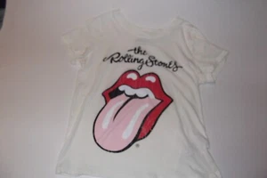 The Rolling Stones Women's T-Shirt Lips Graphic Print Short Sleeve XS - Picture 1 of 2